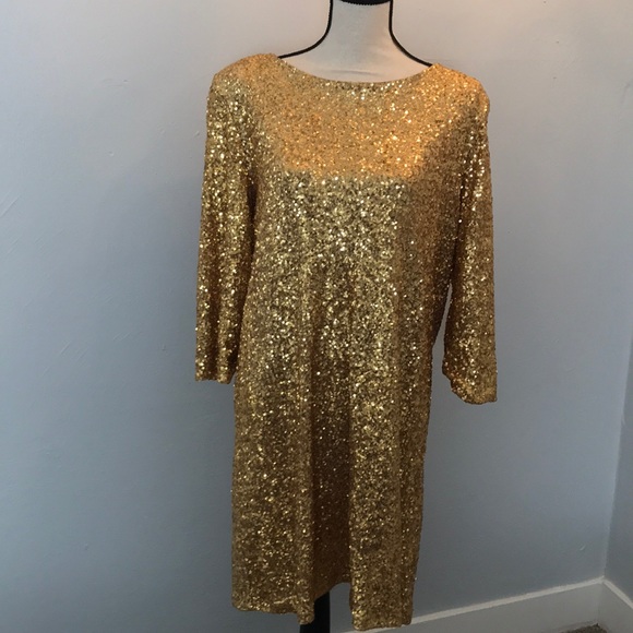 Gold sequin dress - Picture 3 of 3
